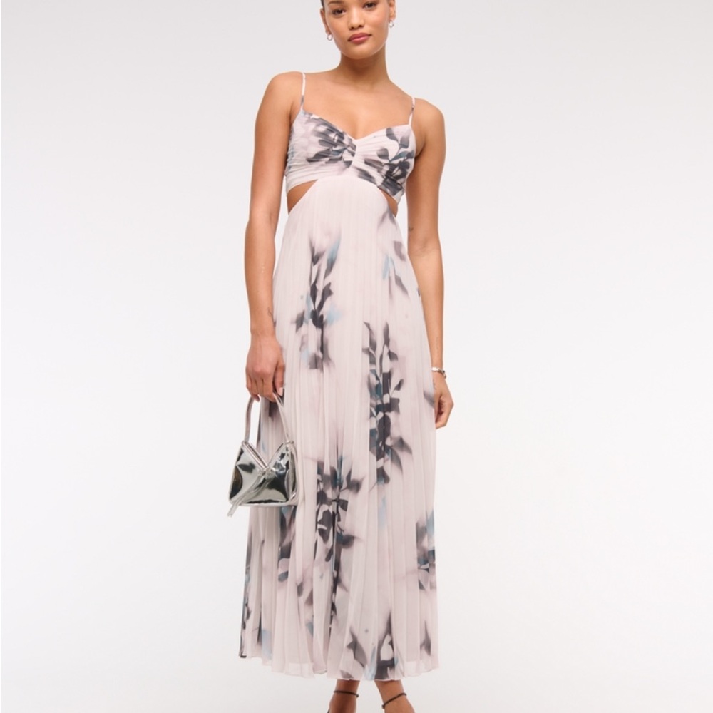 Abercrombie & Fitch Floral Cut-Out Maxi Dress